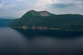 Mount Kamui and the beautiful clear blue Lake Mashu