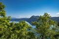 Mount Kamui and the beautiful clear blue Lake Mashu. Observatory, hokkaido