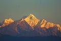 Mount Kanchenjunga covering with snow