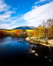 Mount Katahdin in Fall in Maine Royalty Free Stock Photo