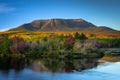 Mount Katahdin in Fall in Maine Royalty Free Stock Photo