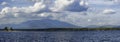 Mount Katahdin Maine Landscape View from Ambajesus Lake Royalty Free Stock Photo