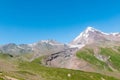 Mount Kazbek or Mount Kazbegi, the third highest peak in Georgia, 2015