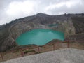 Mount Kelimutu tourist destination in which there are three colored lakes