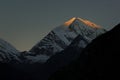 Mount Khumbila Khumbi Yul Lha sunrise Royalty Free Stock Photo