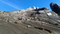 Mount Kinabalu facade in Kinabalu national park Royalty Free Stock Photo