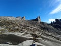 Mount Kinabalu facade in Kinabalu national park Royalty Free Stock Photo