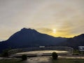 Mount kinabalu morning sky Royalty Free Stock Photo