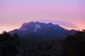 Mount Kinabalu Park View at Sunset Royalty Free Stock Photo