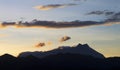 Mount Kinabalu with sunrise at Sabah, Borneo Royalty Free Stock Photo
