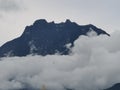 The mount kinabalu view in the morning Royalty Free Stock Photo