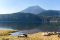 Mount Kirishima and blue sky Royalty Free Stock Photo