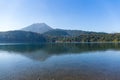 Mount Kirishima and lake Royalty Free Stock Photo