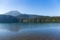 Mount Kirishima and lake Royalty Free Stock Photo