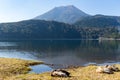 Mount Kirishima and lake Royalty Free Stock Photo