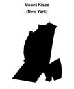 Mount Kisco outline map Royalty Free Stock Photo