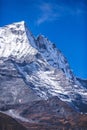 Mount Kongde-Ri, Nepal. View from Namche Bazar Village Royalty Free Stock Photo