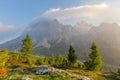 Mount Lagazuoi, Falzarego path, from Cinque Torri, Dolomites - I