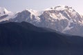 Mount Lamjung Himal at Dusk, Nepal Royalty Free Stock Photo