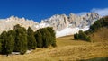 Mount Latemar in the Alps, Italy