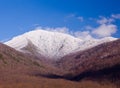 Mount leconte in snow in smokies Royalty Free Stock Photo