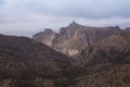 Mount Lemmon Seven Cataracts Vista over Catalina Mountains to Thimble Peak Royalty Free Stock Photo