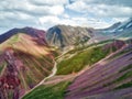 Mount Lenin seen from Basecamp in Kyrgyzstan taken in August 2018