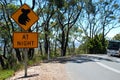 Mount Lofty road sign. South Australia. Australia Royalty Free Stock Photo