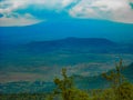 Mount Longonot crater park Kenya scenery Royalty Free Stock Photo