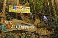 Mount luho view point sign at Boracay island in Aklan, Philippines