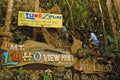 Mount luho view point sign at Boracay island in Aklan, Philippines Royalty Free Stock Photo