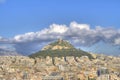 Mount Lycabettus in Athens,Greece