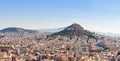 Mount Lycabettus in Athens, Greece Royalty Free Stock Photo