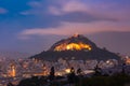 Mount Lycabettus in Athens, Greece