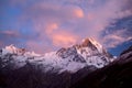 Mount Machapuchare sunset