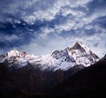 Mount Machapuchare & x28;Fishtail& x29;, view from Annapurna Base Camp, Ne