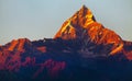 Mount Machhapuchhare, Annapurna area, Nepal himalayas Royalty Free Stock Photo
