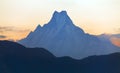 Mount Machhapuchhre, Annapurna, Nepal Himalayas Royalty Free Stock Photo