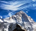 Mount Makalu 8463 m Royalty Free Stock Photo