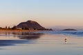 Mount Maunganui beach panorama, Tauranga, New Zealand Royalty Free Stock Photo