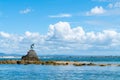 Tangaroa, Mythical God of Ocean bronze statue guarding entrance to Tauranga Harbour