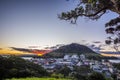 Mount Maunganui town sunset