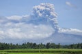 Mount Merapi eruption Royalty Free Stock Photo