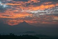 Mount Merapi Sunrise Royalty Free Stock Photo