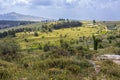 Mount Meron is mountain in the Upper Galilee region of Israel. It has special significance in Jewish religious tradition and Royalty Free Stock Photo