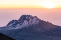 Mount Meru, Tanzania, during sunrise Royalty Free Stock Photo