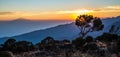 Mount Meru view from Kilimanjaro Machame route