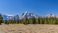 Mount Moran and Bivouac Peak from the potholes