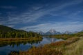 Mount Moran Reflected in the Snake River Royalty Free Stock Photo