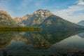 Mount Moran Reflecting In Leigh Lake